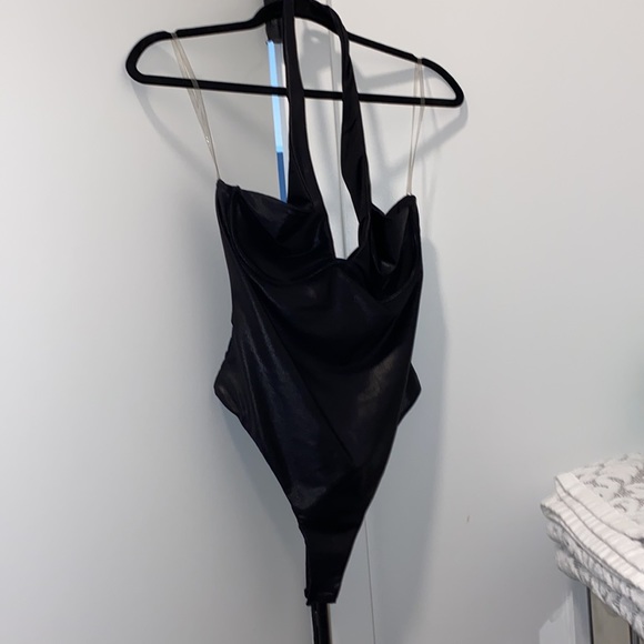 Got Me Drippin' Crisscross Cutout Faux Leather Underwire Bodysuit - Picture 5 of 6